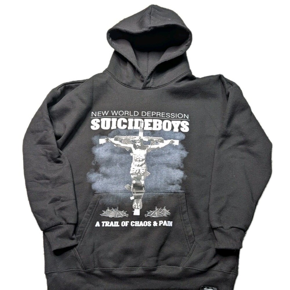 Suicideboys G59 Records Chemtrails Of Chaos Hoodie Sweatshirt Size Medium Rare